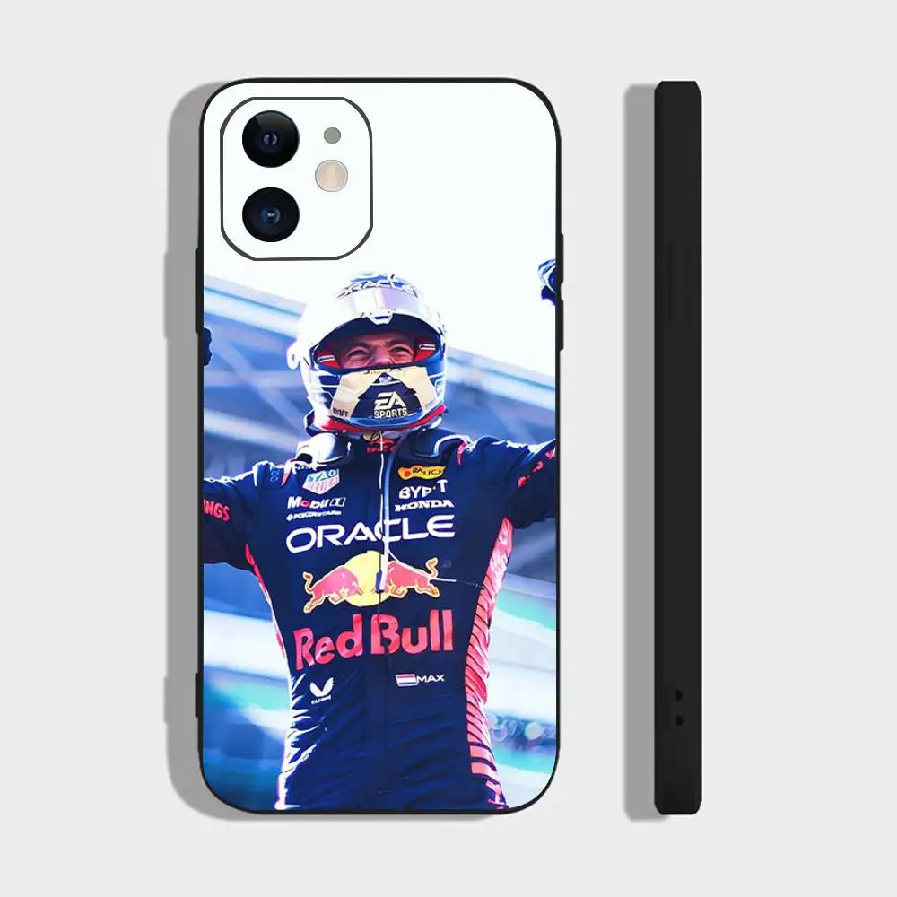Maxs V-Verstappens F1 Phone Case For IPhone 17 Air 16 15 14 13 Pro Max 11 12 Black Silicone Cover