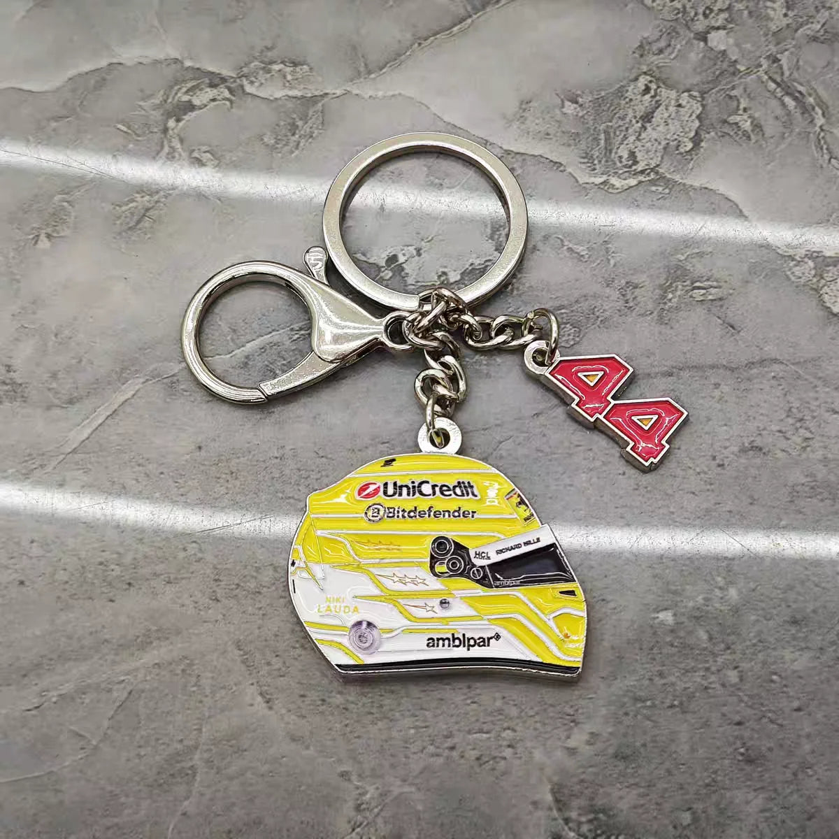 F1 Racing Helmet Keychain